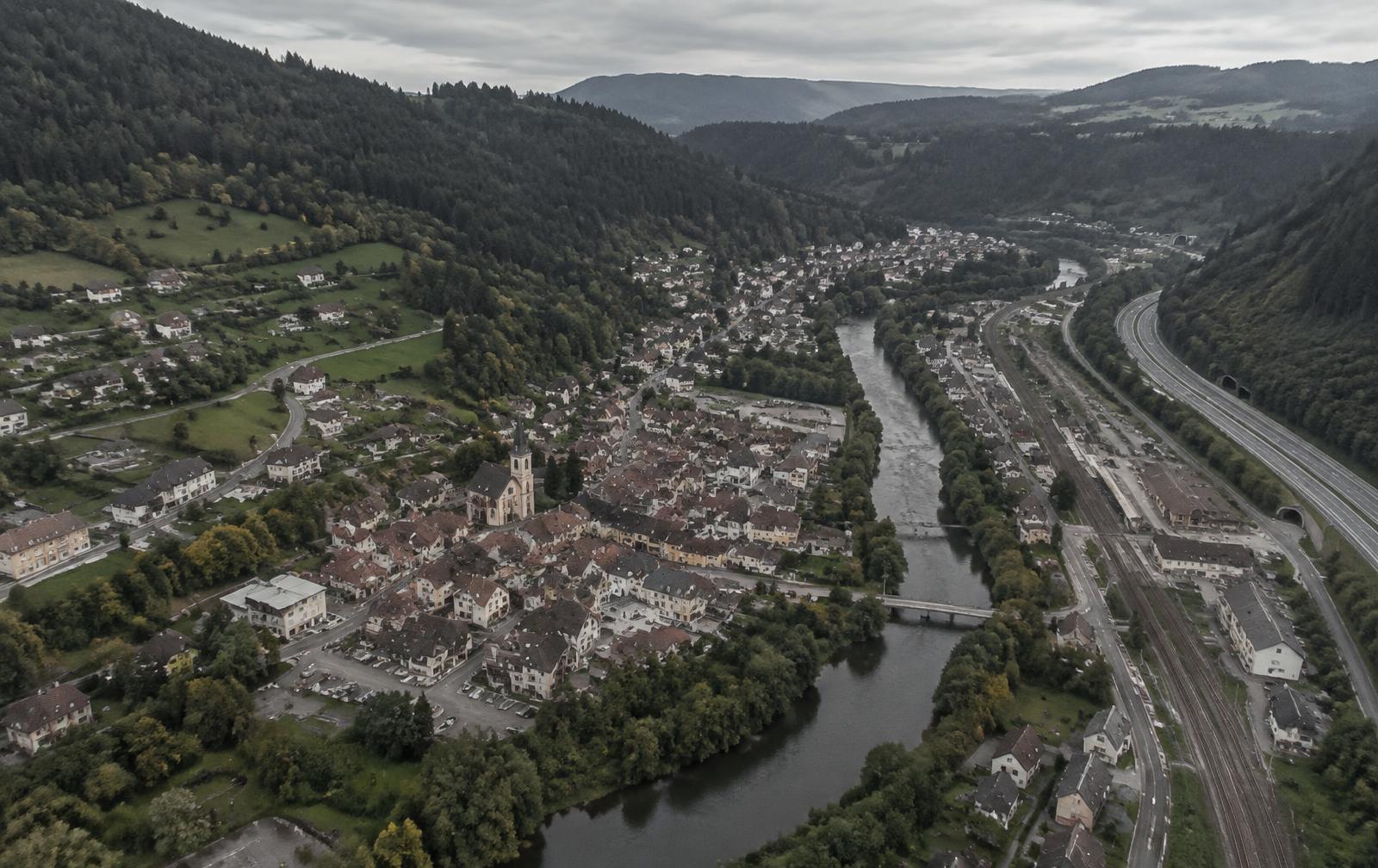 Luftbild der Region Schwarzwald-Baar